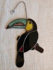 Vintage Toucan Bird Stained Glass Sun Catcher