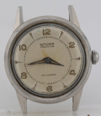 GRUEN cal. 490SS PRECISION AUTOWIND WATCH, 33mm 17mm LUG, 6-768, RUNS (M16)