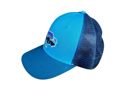 Patagonia Snapback Hat Trucker Bison Buffalo Blue Teal One Size Mesh Adjustable - Picture 3 of 8