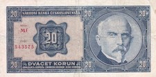 Czechoslovakia : 20 Kč 1926, ser.c/2