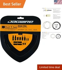 Pro Road Brake Cable Kit - Black, Shimano/SRAM Compatible, Enhanced Performance