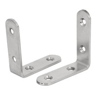 2Stk Winkelverbinder Lochwinkel Stuhlwinkel Lochplatte 65Mmx65Mmx3Mm Edelstahl
