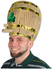 Plush Shamrock Beer Barrel Hat for St.Patrick's Day - Beistle