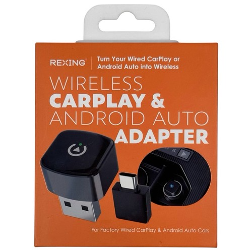 Rexing CPW-52 Wireless CarPlay & Android Auto Adapter (EXCELLENT)