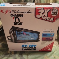 Schumacher Charge N Ride 6V 12V Universal Charger CR6 Fast Charge