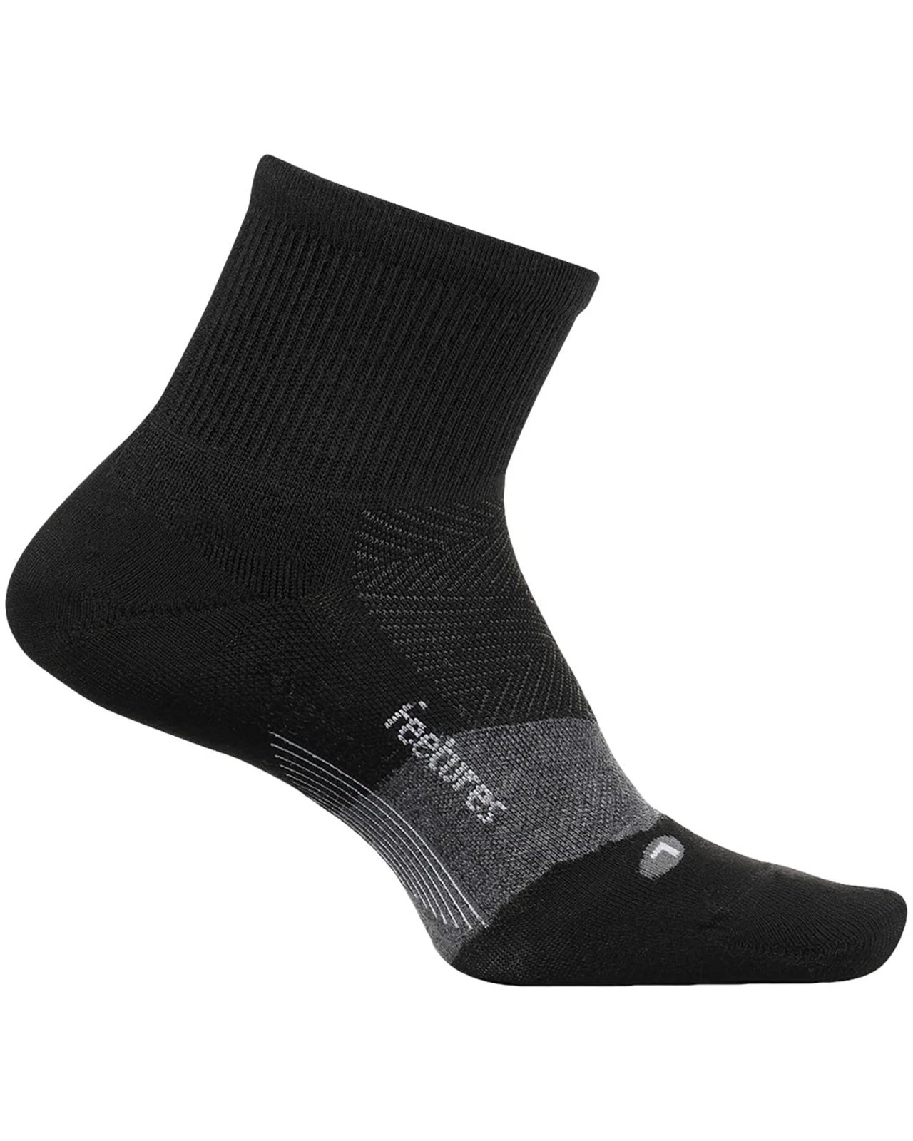 Feetures L13316 1-Pair Mens Feet Merino 10 Ultra Light Quarter Crew Sock Size XL