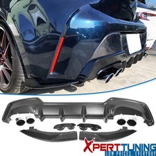 Fits 19-22 Corolla Hatchback Rear Diffuser Abs Splitter Dual Muffler Tip Fits 19-22 Corolla Hatchback Rear Diffuser Abs Splitter Dual Muffler Tip