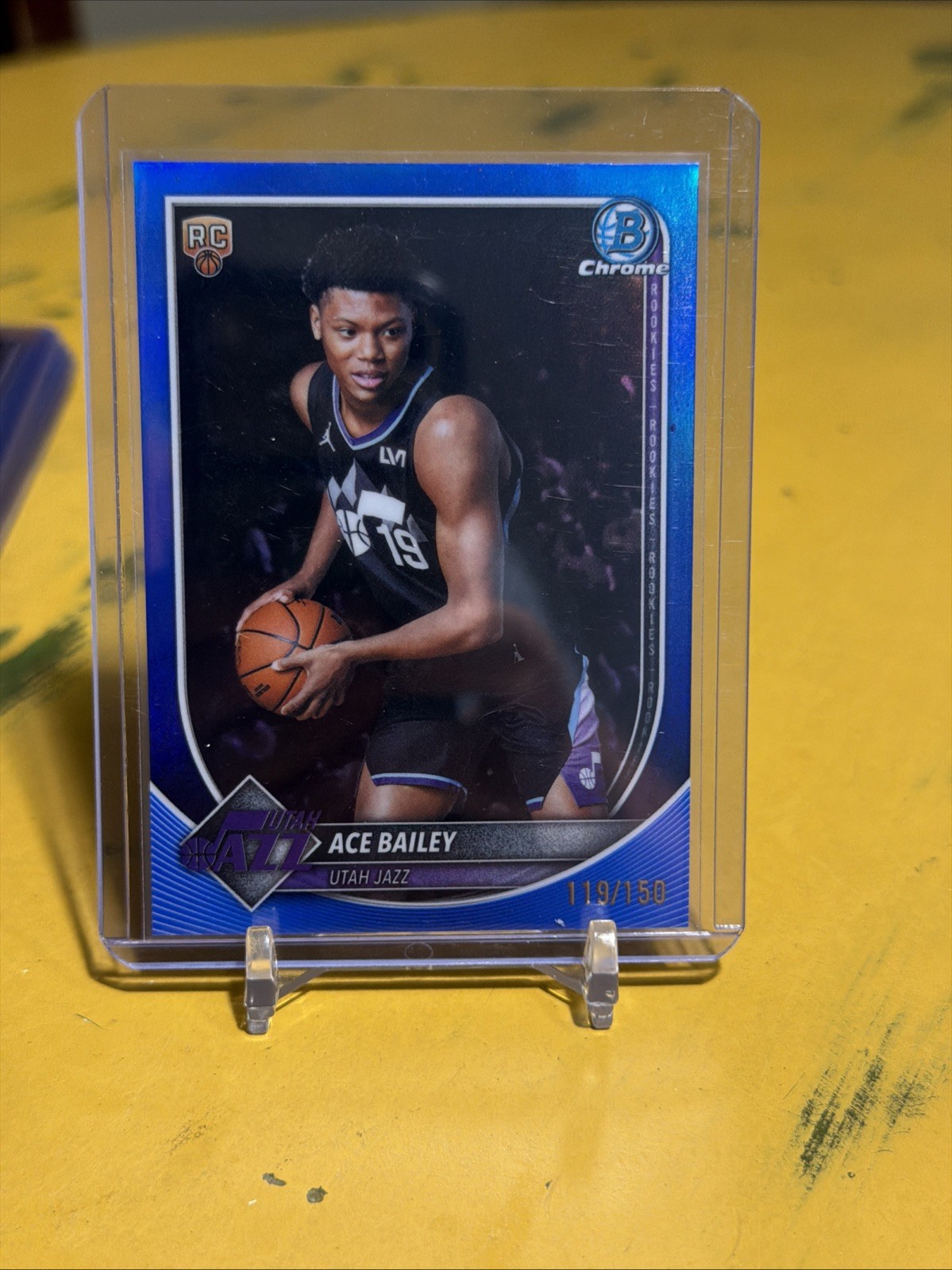 2025-26 Bowman Chrome Ace Bailey RC BCV-5 True Blue Refractor /150