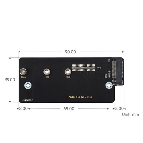 For CM4 PCIe to M.2 NVMe SSD HAT Expansion Board for Compute Module 41090 - Afbeelding 10 van 10