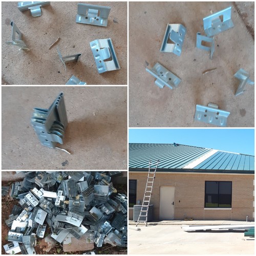 Standing Seam Roof Clips.  3½ inch Wide  and  1¾  inch High