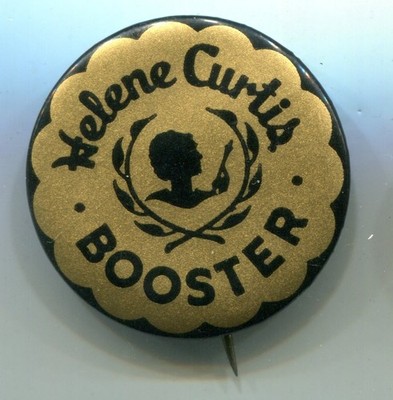 Helene Curtis Booster Vintage Pinback Button