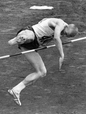Kjell Ake Nilsson of Sweden competes Athletics Men's High Jump at - Old Photo 1