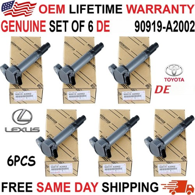 #ad #ad GENUINE Parts Ignition Coils 90919 A2002 For 2005 2022 Toyota amp; Lexus I4 V6 V8 $125.99