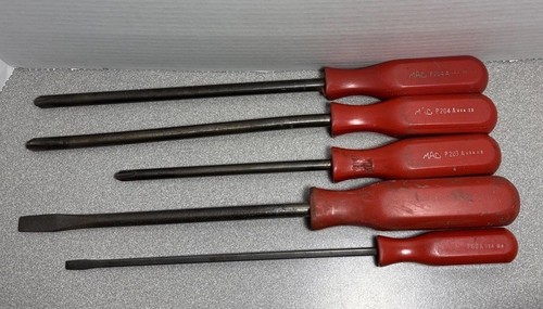 Vintage Lot of 5 MAC Screwdrivers P203A,(2X)P204A,PH8A & PKR8A - Picture 1 of 24
