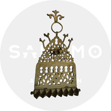 Grande ANCIENNE Lampe de Hanoukka Judaica – Afrique du Nord – Hanukkah Menorah