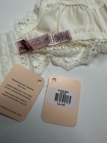 Agent Provocateur Stone White Bra 34B NWT