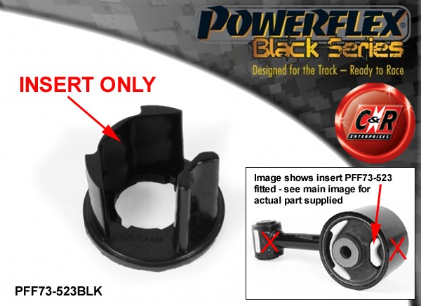 PFF73-523BLK Powerflex Black Lower Engine Mount Insert