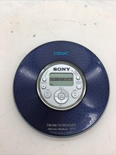 Sony CD Walkman FM/AM/TV/Weather MP3 G-Protection D-NF420 Blue Fully Tested Read