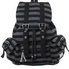 TensDance Striped Backpack Black Wool Official
