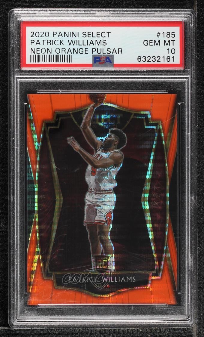 2020 Select FOTL Neon Orange Pulsar Prizm 8/15 Patrick Williams #185 PSA 10 r7d