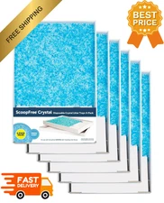 PetSafe ScoopFree Crystal Litter Tray Refills, Premium Blue Crystals, 6-Pack