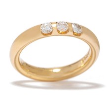 Memory Ring aus 585er Gelbgold 14K 3 Brillanten ca. 0,33ct Gr. 55 Gewicht 6,81g