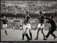 cartolina postcard Calcio Milan 1969 Madrid Prati Sormani