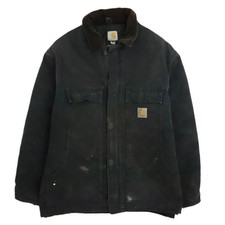 Carhartt Canvas Arctic Work Jacket Size XL Black