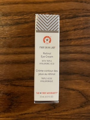 First Aid Beauty FAB Skin Lab Retinol Eye Cream with Triple Hyaluronic Acid