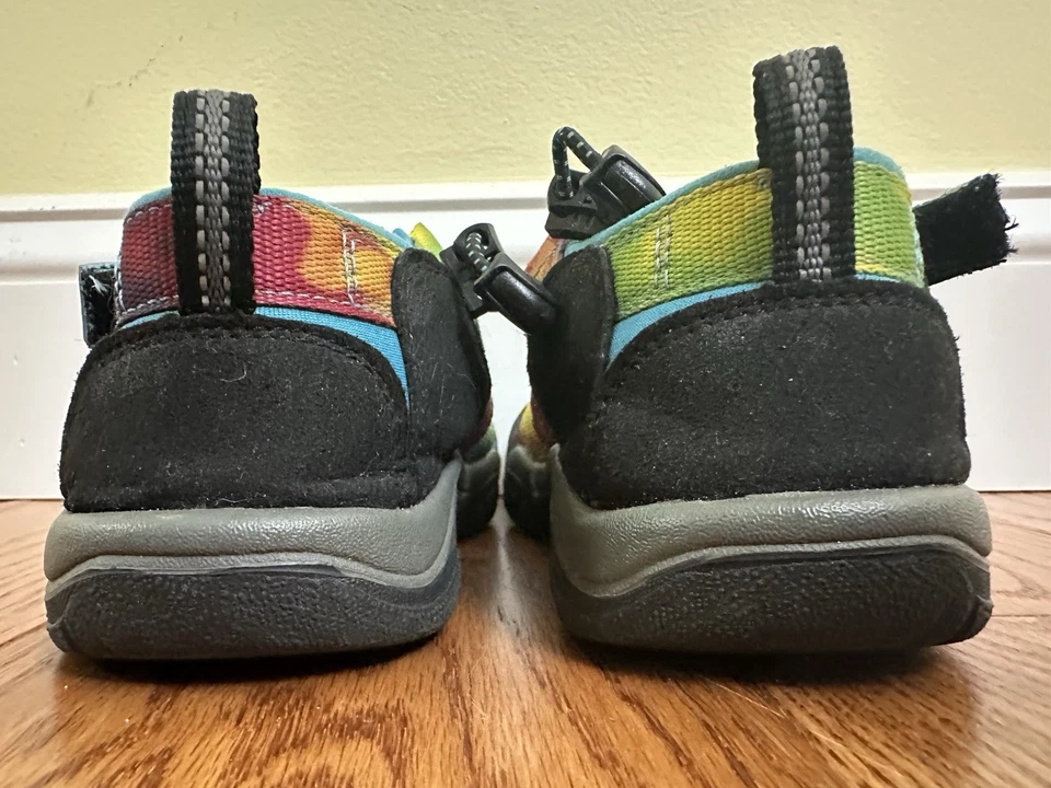Sandalias Keen Kids Newport Unisex H2 Arco Iris Tie Dye Zapatos Juveniles Talla 2 Foto 3 de 4