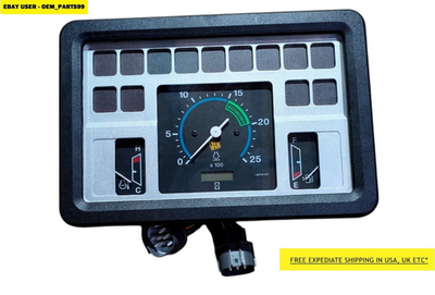 #ad Jcb Backhoe Dash Instrument Panel Part No.704 22500 332 Y2740 $249.80