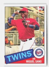 2020 Topps #85TB-25 Miguel Sano 1985 Topps Baseball 35th Anniversary
