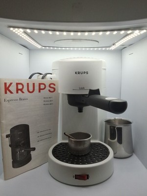 KRUPS Espresso Bravo 4 Cup Espresso Cappuccino Latte Maker Type 871 White