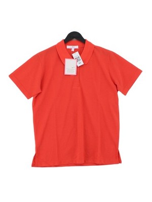 Julipa Women's Polo UK 12 Orange Polyester with Cotton Basic