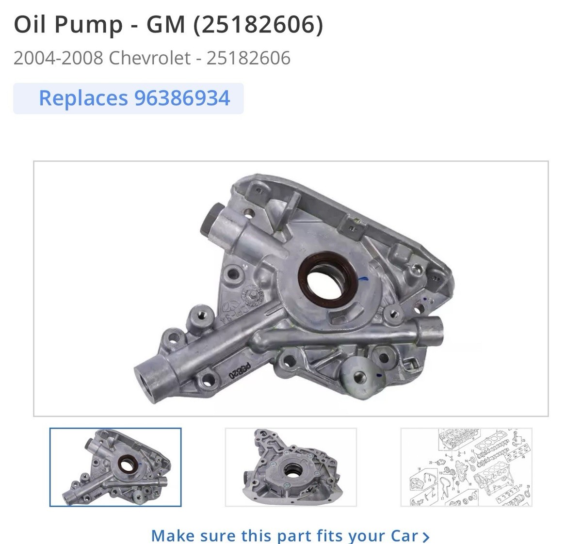 NEW Chevrolet GM OEM 04-08 Aveo-Engine Oil Pump 25182606 | eBay