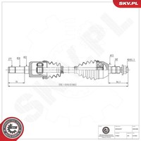 Esen SKV Antriebswelle Links, Rechts, Vorderachse U.A. FüR Opel, Saab, Vauxhall