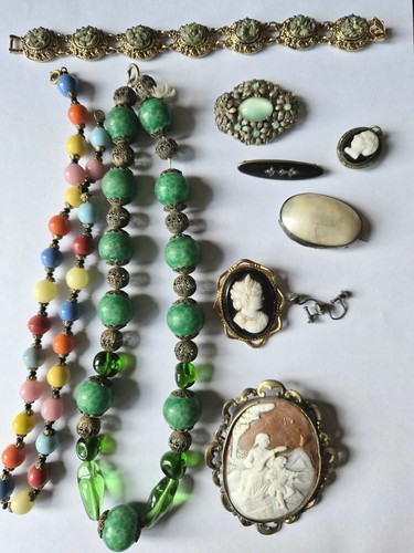 Vintage Ersatzteile und Reparaturen Wiederverkauf von 10 Schmuckstücken - Bild 1 von 3