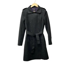 FENDI Black Long Sleeve Coat Winter Used
