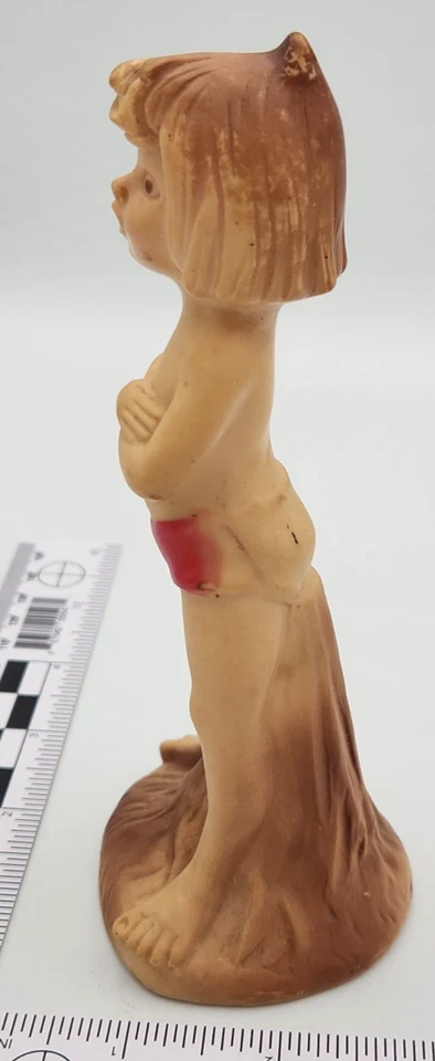 Difícil de encontrar 1967 Holland Hall Mowgli libro de la selva 6” goma chirrido juguete figura WDP Disney Foto 3 de 4