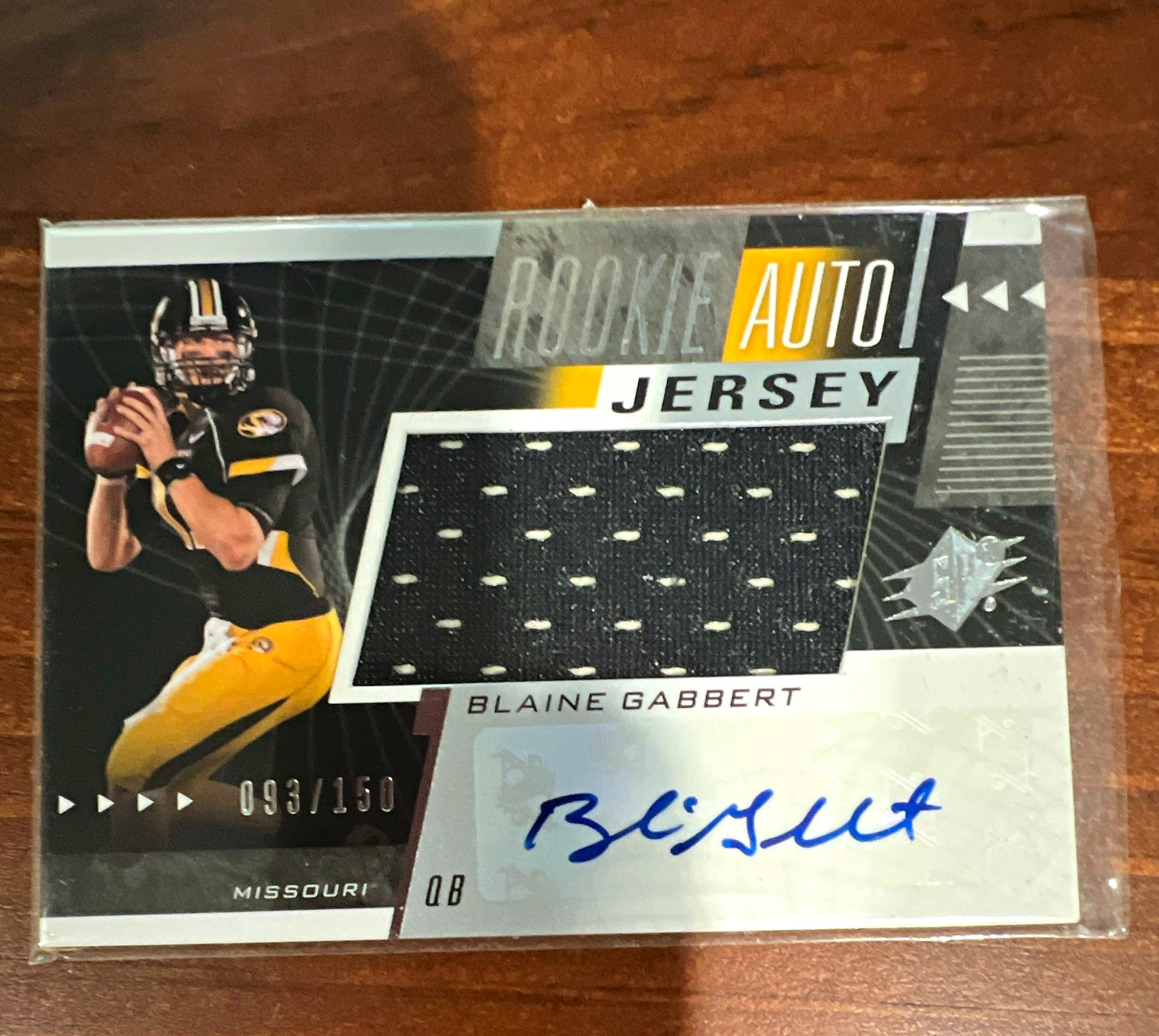 Upper Deck 2011 SPx Football Blaine Gabbert #69 RC Auto Jersey 093/150 Missouri