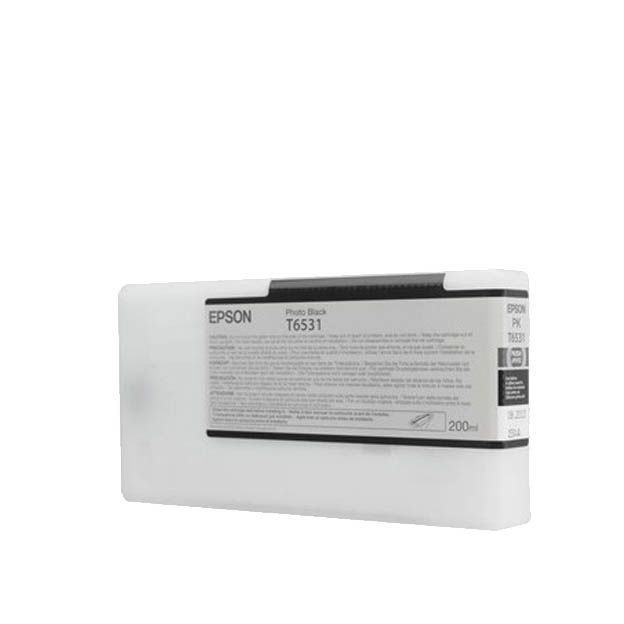 Cartouche encre pigment Epson Noir Photo T6531 pour imprimante Stylus Pro 4900 de 200ml