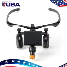 3.0X Medical Dental Binocular Loupes Magnifier +5W LED Surgical Head Light ENT