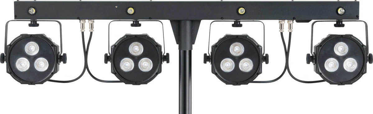Sistema completo Tri-LED y estroboscópico extremadamente brillante con control de pie inalámbrico y trípode