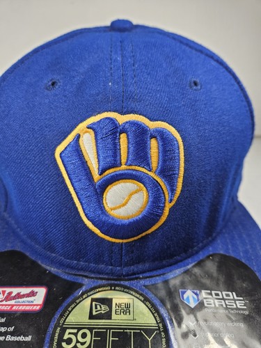 New Era Milwaukee Brewers 59Fifty On Field Cool Base MLB Baseball Cap Mütze 7 5/8 - Bild 4 von 13