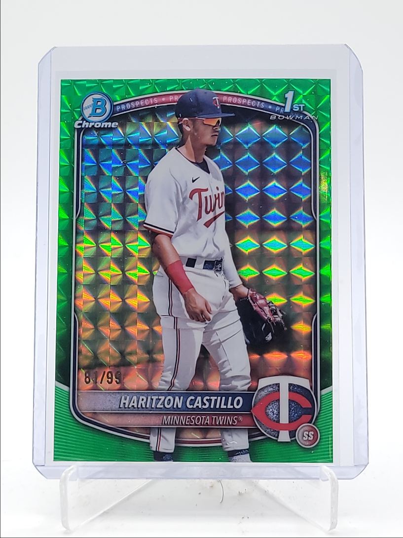 HARITZON CASTILLO 2025 BOWMAN CHROME 1ST GREEN GEOMETRIC TWINS /99 Q0667