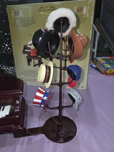 Mr. Christmas Gold Label Teddy Takes Requests Piano Music Box Hard To Find - Picture 3 of 8
