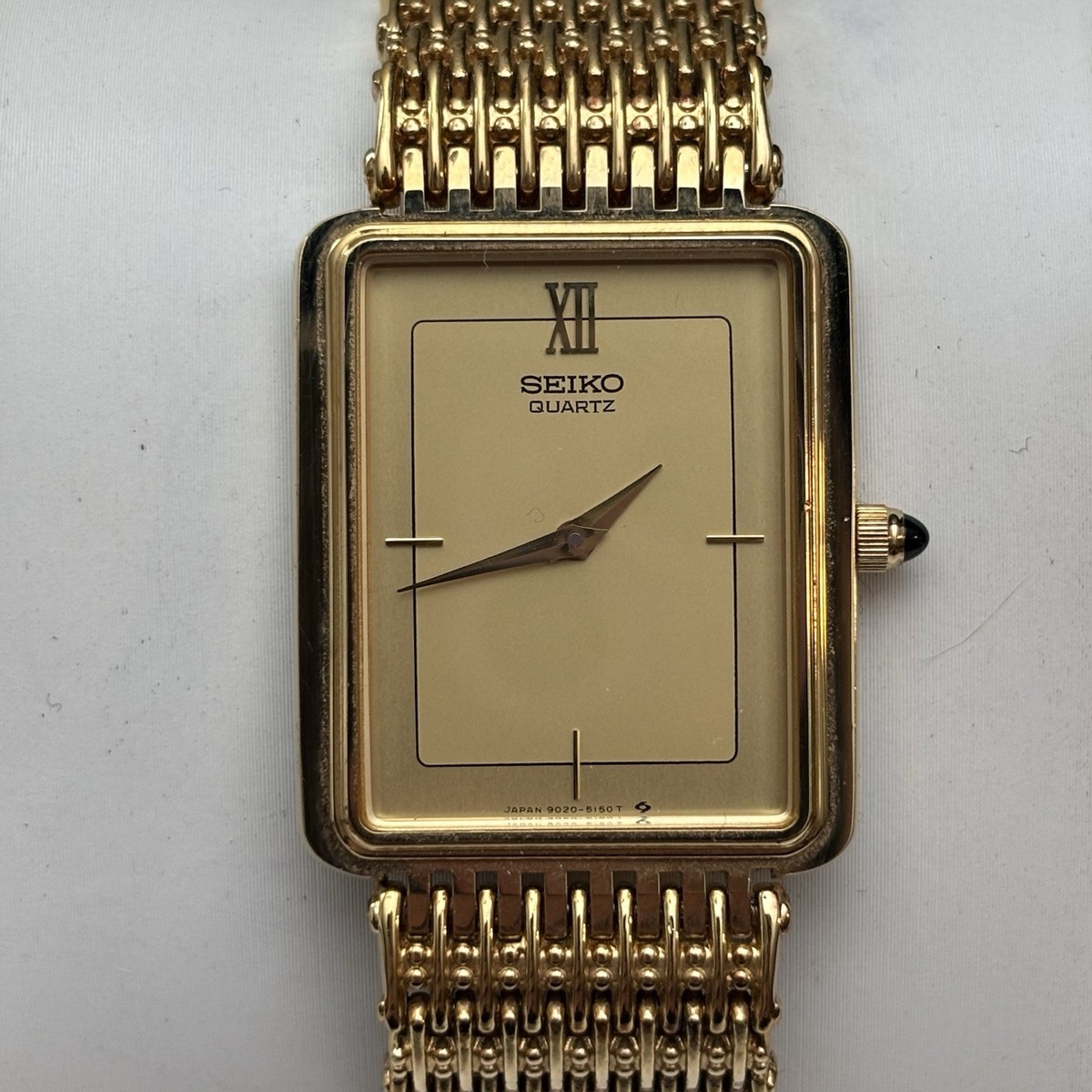 レア SEIKO セイコー デザイナー ゴールド QUARTZ 正確稼働 レトロ Vintage Women's Seiko Quartz Watch W/ Original Seiko Gold