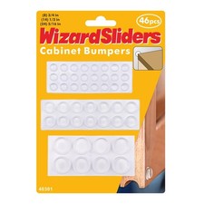 46Pcs Self Adhesive Cabinet Door Bumpers,3-Shape Cabinet Bumpers Clear Value ...