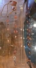 Beaded 3 PCS Eyeglass Chain Strap Holder Glasses Lanyard for Women