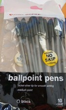 Office Depot Ballpoint Pens Black Medium Point 10 Count 1.0 MM